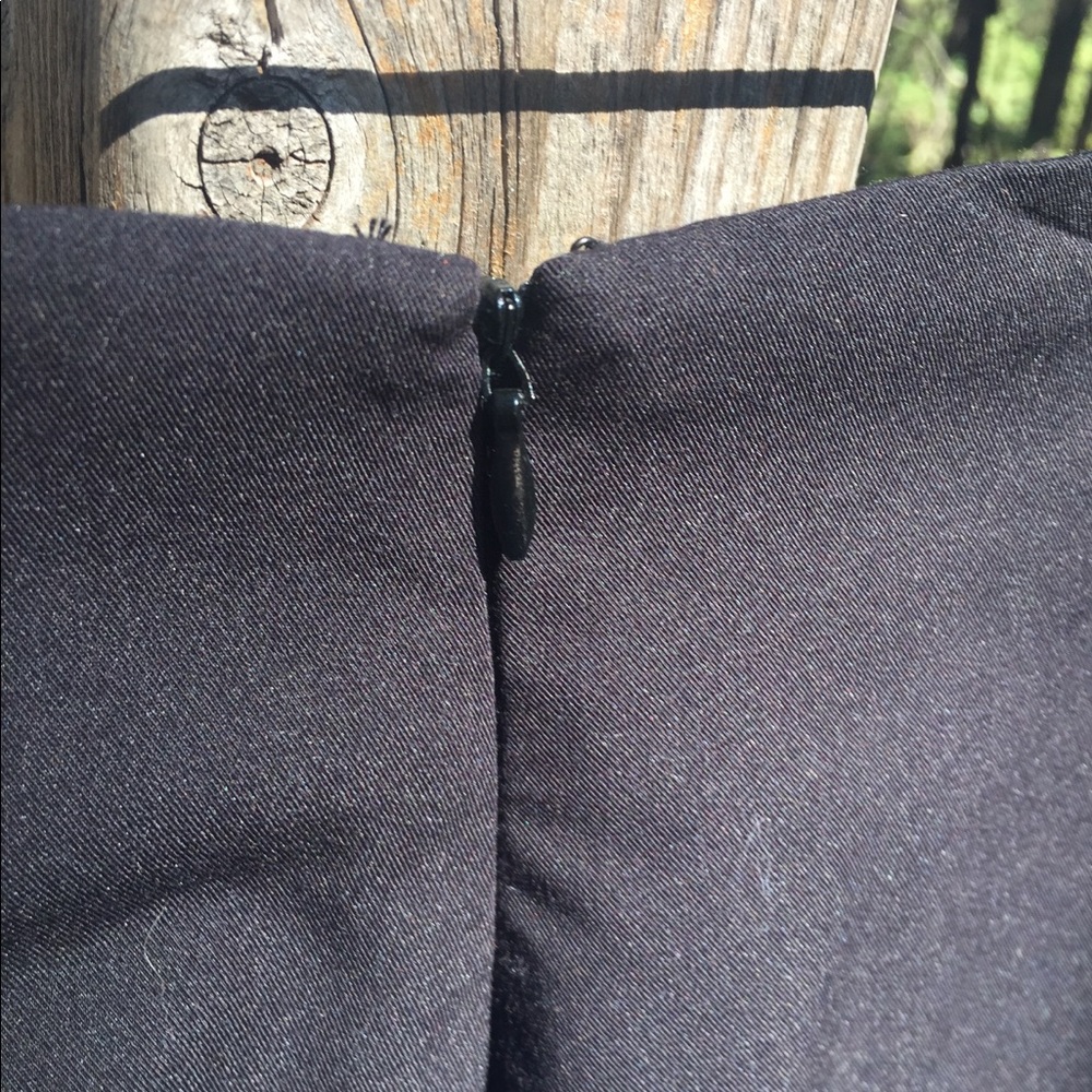 Worthington suiting fabric black taylored midi slip pencil skirt - Picture 2 of 9